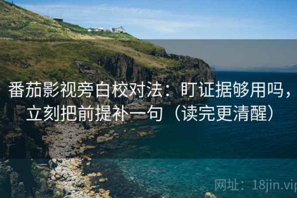 番茄影视旁白校对法：盯证据够用吗，立刻把前提补一句（读完更清醒）