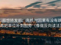 觅圈想转发前：先核对因果有没有跳，再把单位补到图旁（像做反向读法）