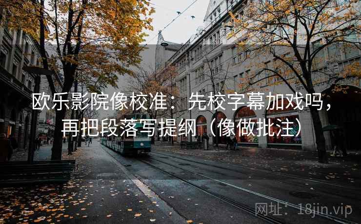 欧乐影院像校准：先校字幕加戏吗，再把段落写提纲（像做批注）